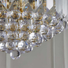 Lampa wisząca z kryształkami Fargo FARGO-14BP Endon mosiądz przezroczysta