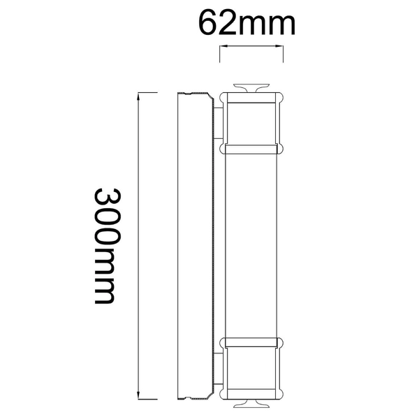 Ścienna lampa nad lustro Omi Parette tuba LED 6W 3000K biała czarna