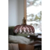 Wisząca lampa KURAGE różowa 109178 1xE27 retro szklana do pokoju