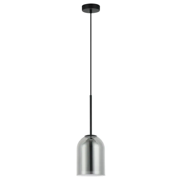 Szklana zwisająca lampa Elaris LP-8103/1P SM przydymiona czarny