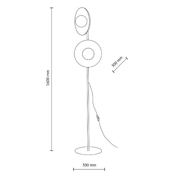 Salonowa lampa stojąca Slate Mix 16138 mleczne kule wielokolorowy