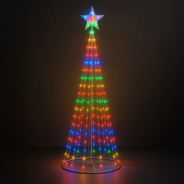 Świąteczna choinka dekoracyjna 180cm EK2403 LED 4W 2700K RGB IP44 biała