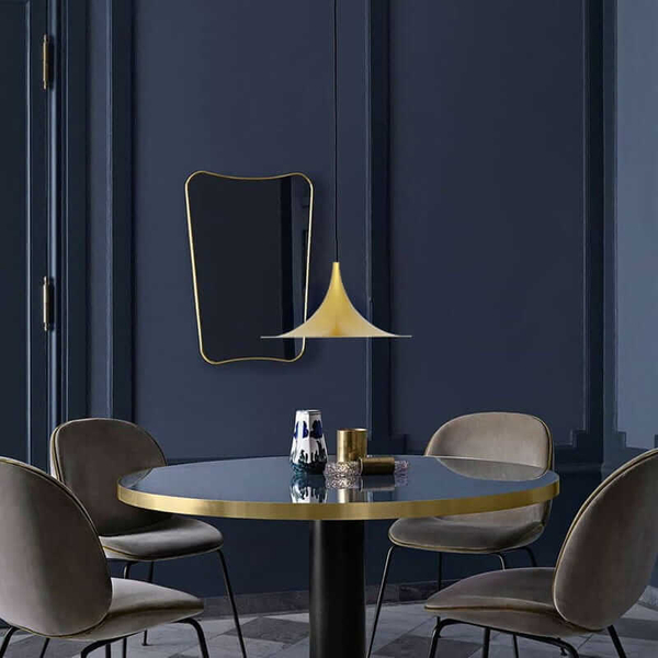 Wisząca lampa Oslo ABR-OSLO-G Abruzzo do biura kapelusz złota