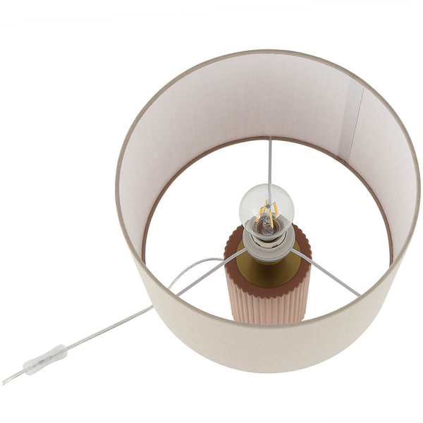 Nocna lampka Tokio LP-787/1T beżowa Light Prestige na komodę z abażurem