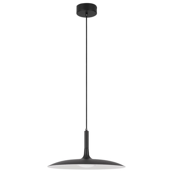 Zwisająca lampa do sypialni NAUTA LE44345 LED 16W 3000K plate czarna