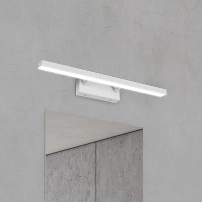 Kinkiet LAMPA ścienna ANDREW 5782 Rabalux metalowa OPRAWA regulowana LED 12W 3000K łazienkowa listwa IP44 biała matowa