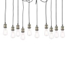 Pajęcza wisząca lampa Waco WAC2375 do salonu zwisające kable czarny