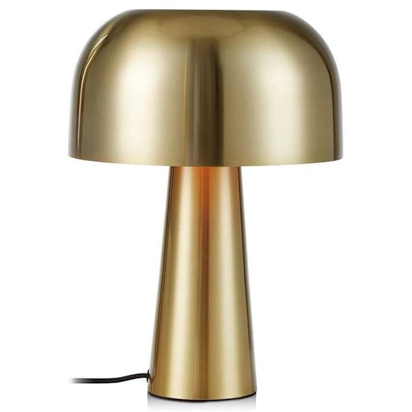 Stojąca LAMPA nocna BLANCA 107935 Markslojd metalowa LAMPKA stołowa grzybek brąz