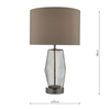 Nocna lampa szklana Mubina MUB4308 polerowany czarny chrom przydymiony