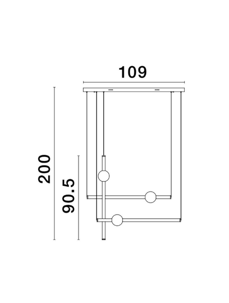 Designerska lampa wisząca IGUALA LE42764 do salonu LED 10W 3000K złota
