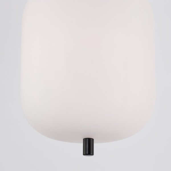 Nowoczesna lampa wisząca Marc LE42722 czarna do przedpokoju loftowy zwis