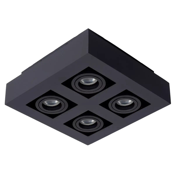 Kwadratowa lampa sufitowa XIRAX 09119/21/30 Lucide z regulacją czarna