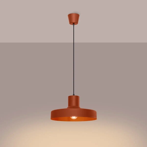 Lampa wisząca nad wyspę BILO SL.1706 kapelusz terakota