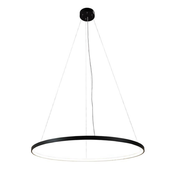 Ledowa lampa wisząca Agari 51W 3000K czarny zwis nad wyspę