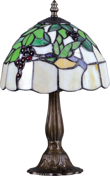 Lampa stojąca Teco K-G08789 na komodę brązowa zielona