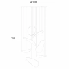 Wisząca lampa do salonu EMPIRE P0634D LED 121W 3000K chrom