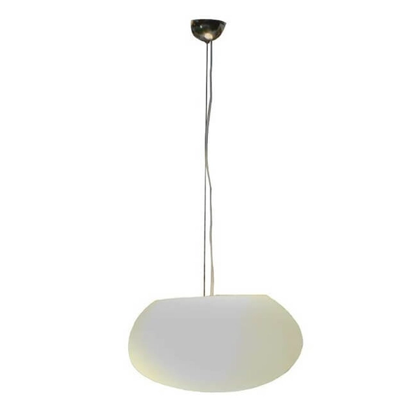 Zewnętrzna lampa wisząca PETRA kulista do ogrodu IP44 biała