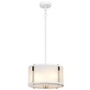 Żyrandol LAMPA wisząca Corona DL-CORONA-2P-WPN Elstead klasyczna OPRAWA okrągły zwis biały nikiel