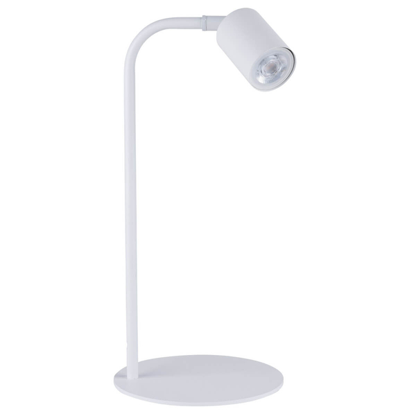 Lampka biurkowa Logan 5490 regulowana rurka do gabinetu biała