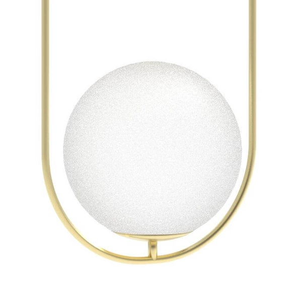 Szklana lampa wisząca Coco AZ4982 eliptyczna złota