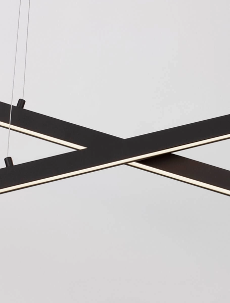 Lampa wisząca PUEBLA LE42799 Luces Exclusivas nad wyspę LED 40W 3000K czarna