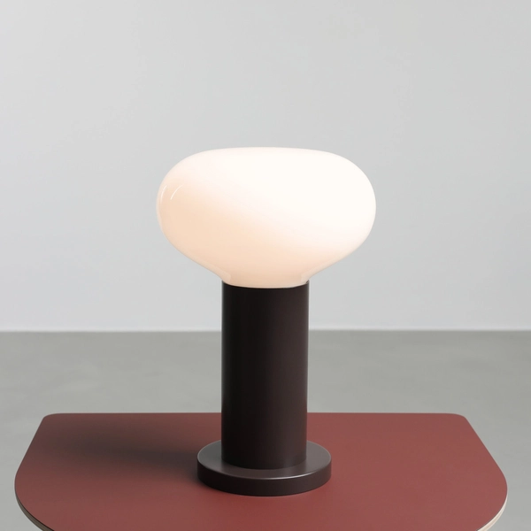 Stołowa owalna lampa nocna Flo Table Mokka S 7000B28_S brązowa