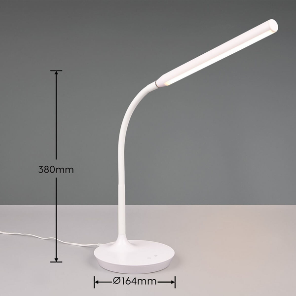 Biurkowa lampka Toro R57641101 LED 5W 3000-5000K biała