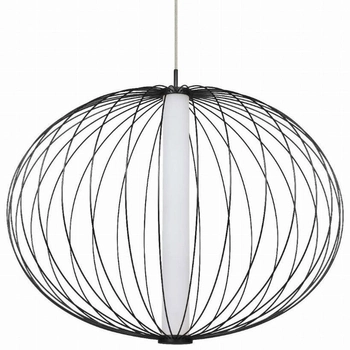 Loftowa lampa wisząca TREVISO LP-798/1P S3 BK Light Prestige LED 18W 3000K okrągła oprawa metalowy zwis kula czarna