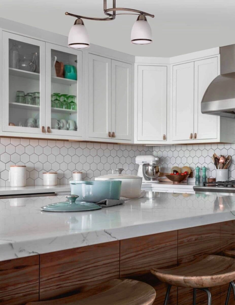 Klasyczna lampa sufitowa Samira K-JSL-8090/2 AB patyna biała