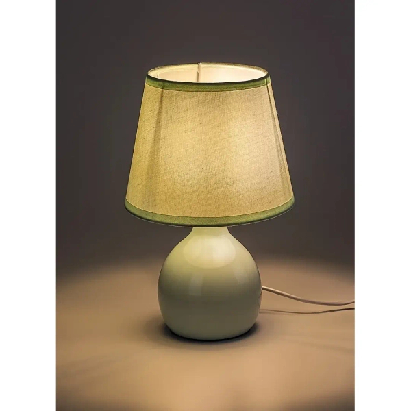 Nowoczesna lampka nocna Ingrid 74077 do czytania jasno zielony