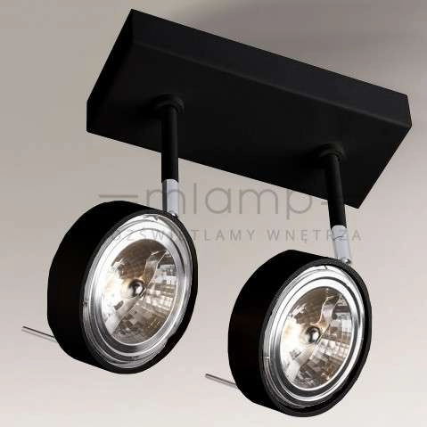 Plafon LAMPA sufitowa FUSSA 2219 Shilo metalowa OPRAWA reflektorowa SPOT regulowany jerry czarny