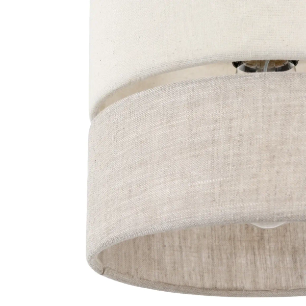 Ekologiczna lampa zwisająca Eco 5770 tuba sosna lniany beżowy