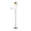 Okrągła lampa stojąca Chris 478310206 LED 22W+3,8W 3000K srebrna