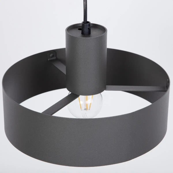 Loftowa lampa wisząca Rif M 41180 do przedpokoju zwis ciemnoszary