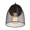 Ścienna lampa ruchoma Josina 54034-1 druciana czarna drewno
