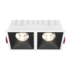 Lampa sufitowa Alfa DL043-02-15W3K-D-SQ-WB LED 30W 3000K wpust biały czarny