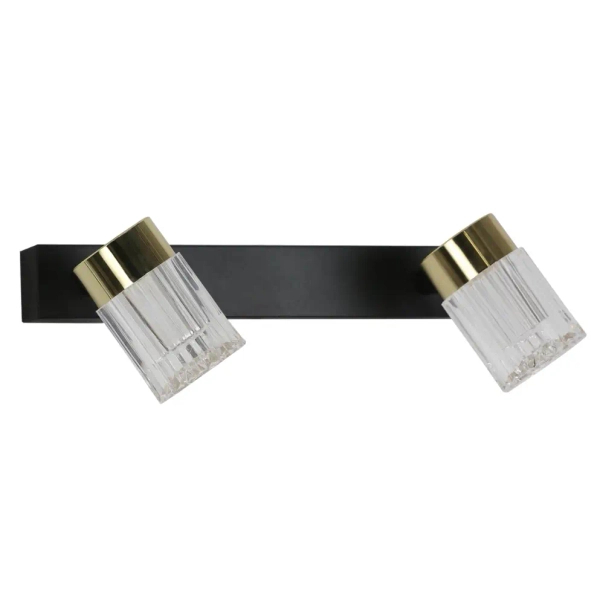 Kryształowa sufitowa lampa Erovia LP-5923/2WS GD LED 10W CCT złoty