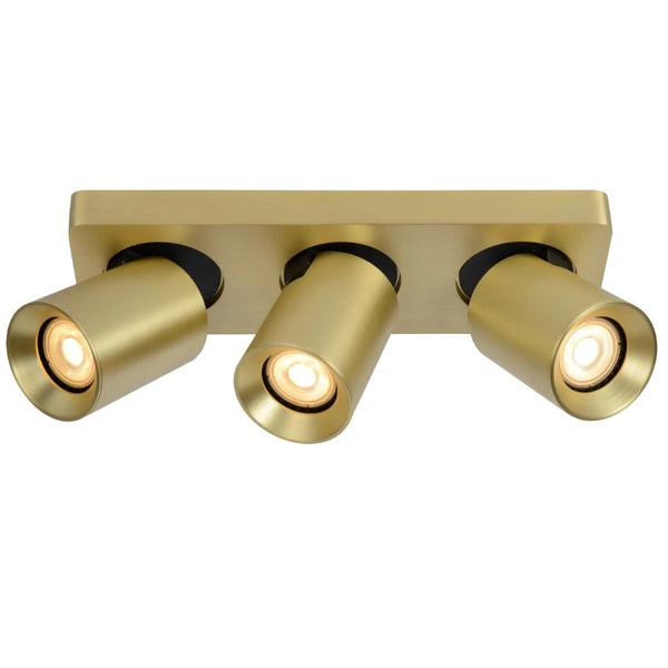 Reflektorek LAMPA sufitowa NIGEL 09929/15/02 Lucide metalowa OPRAWA regulowany downlight plafoniera złota