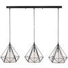 Druciana LAMPA wisząca HIRA 314574 Polux metalowa OPRAWA industrialny zwis czarny