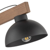 Lampka nocna rustykalna Oslo 5345 TK Lighting do sypialni drewniana czarna