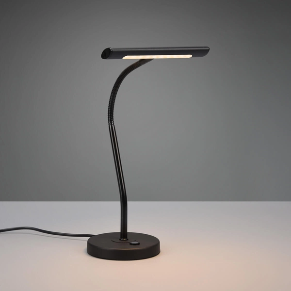 Biurkowa lampa Curtis 579790132 Trio LED 4W 3000K minimalistyczna czarna