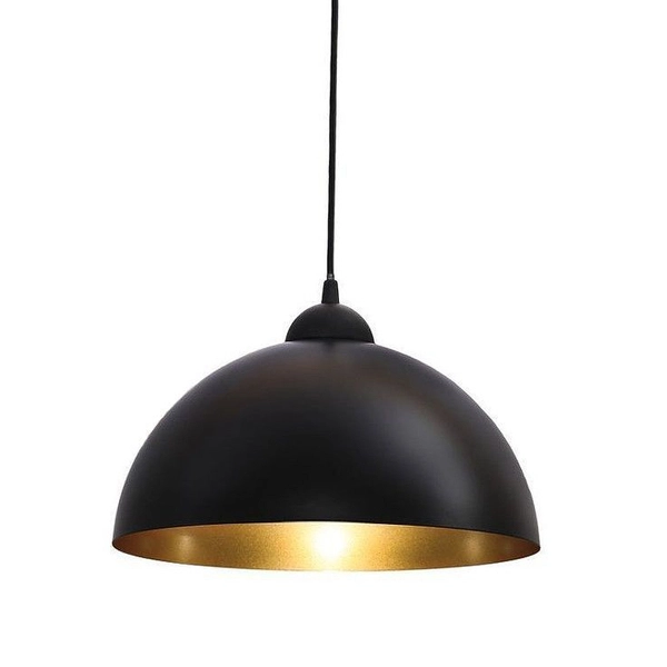 Wisząca lampa loftowa Round CHFB-E27 metalowa nad wyspę do kuchni czarna