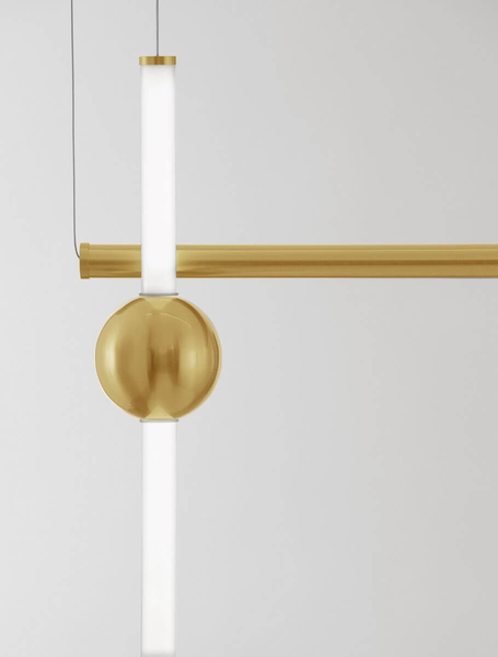 Designerska lampa wisząca IGUALA LE42764 do salonu LED 10W 3000K złota