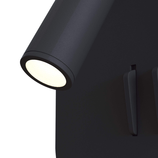 Kinkiet lampa ścienna Los 176 C175-WL-01-6W-B LED 9W 3000K czarna