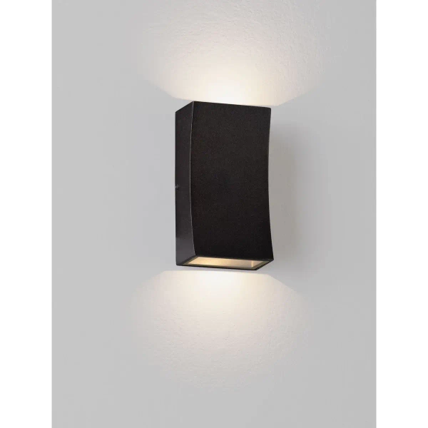 Prostokątna lampa do ogrodu ścienna ZARDUNA LE75223 LED 6W 3000K IP65 antracyt