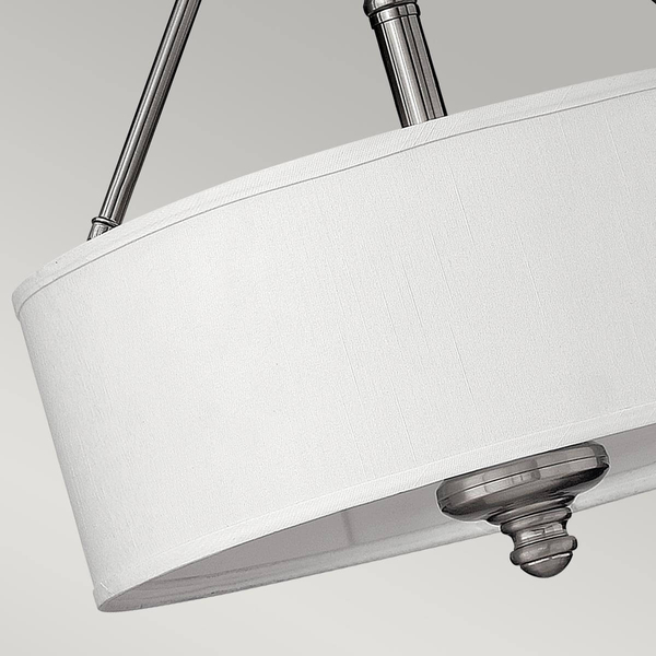 Lampa sufitowa Sussex HK-SUSSEX-SF Hinkley przezroczysty biały nikiel