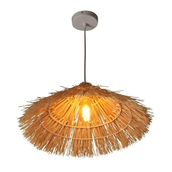 Ekologiczna lampa wisząca Boho ABR-NLW37-BH-E27 pleciona ratan naturalna