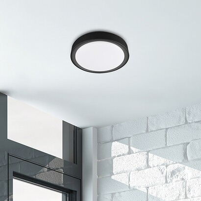 Plafon LAMPA sufitowa FOSTER 3283 Rabalux okrągła OPRAWA metalowa LED 28W 2700K - 5000K plafoniera z pilotem czarna