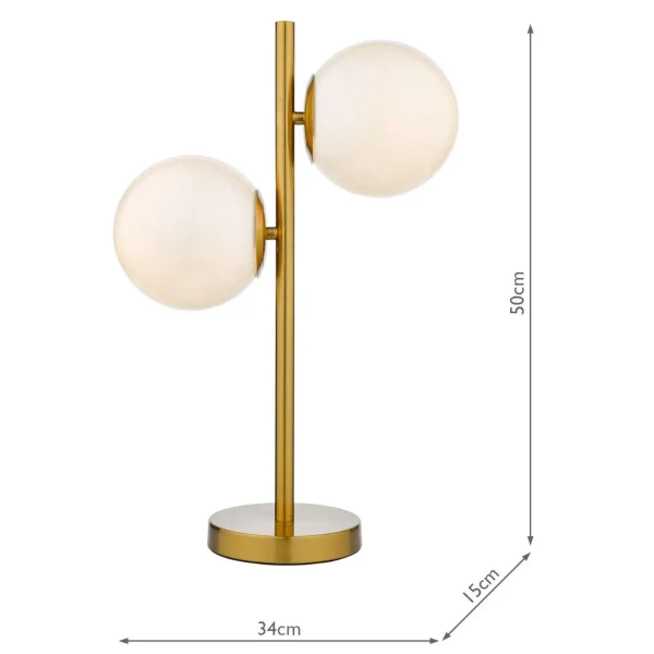 Okrągła stołowa lampa Bombazine BOM4235 do sypialni mosiądz biała