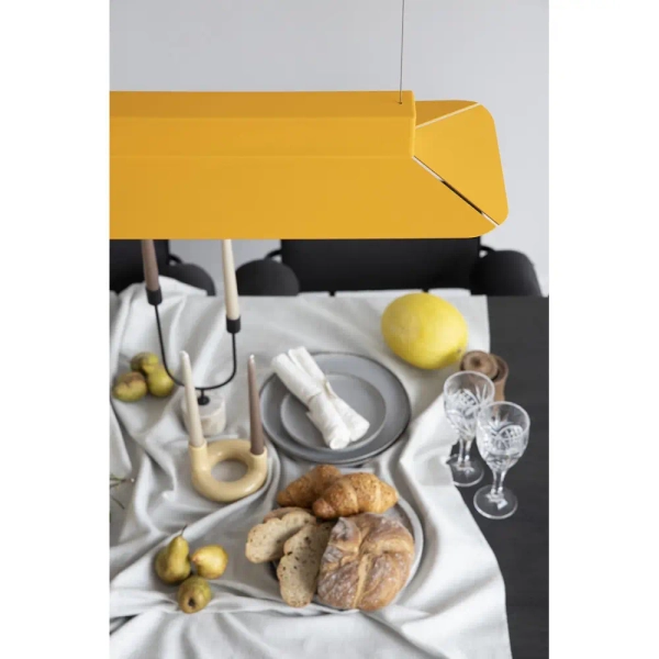 Dekoracyjna lampa wisząca Yottsu YOC653P02 LED 24W 3000K liniowa żółta